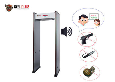 IR Sıcaklık Algılama Sistemi ile 50 / 60HZ Güvenlik Kapı Çerçevesi Metal Dedektörü